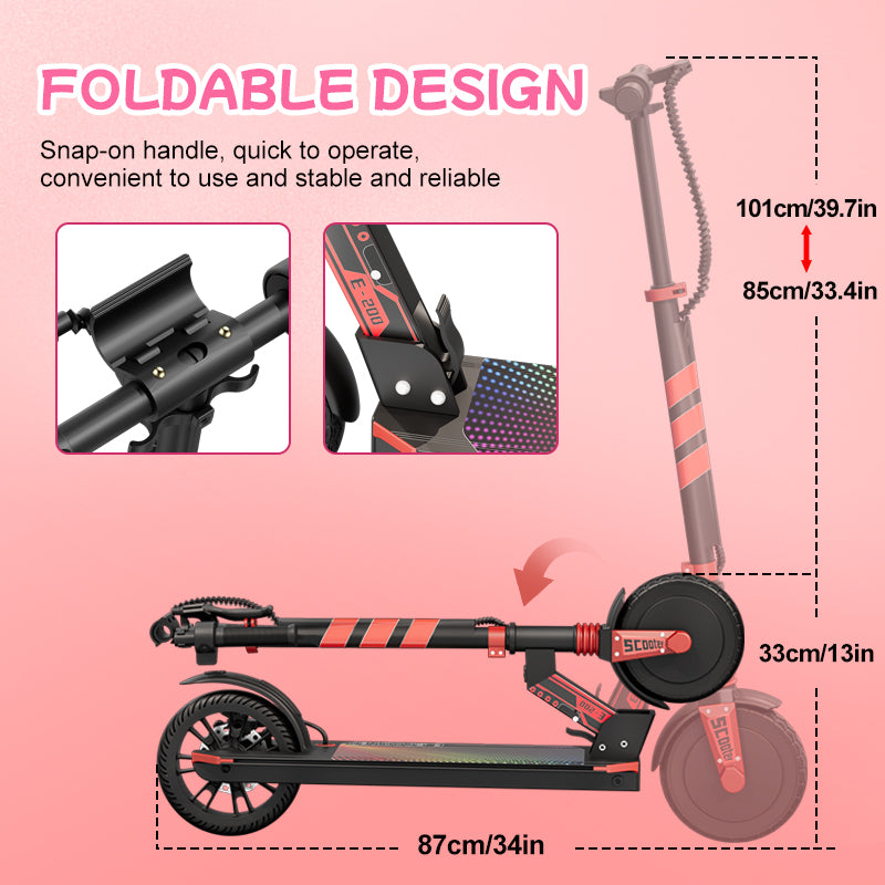 Aolorozo USA Stock E200 Kids Electric Scooter