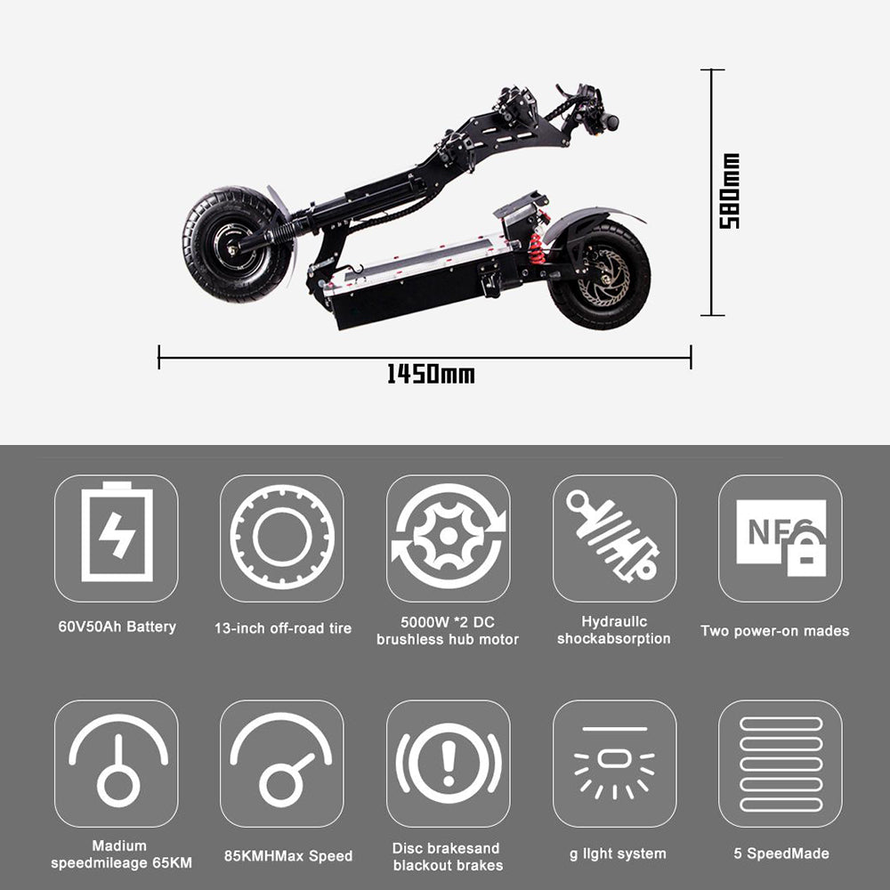 X13 60V-PRO Electric Scooter with NFC Function